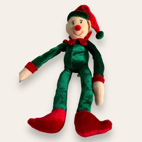 Christmas Santa Elf Hug & Luv Plush Toy Decoration 9 in - Picture 2 of 7